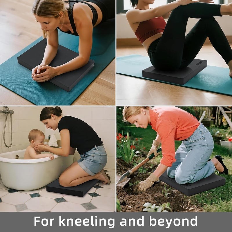 WUWAN Yoga kneeling mat, 1.5inch Thick,Knee Push-ups, Plank Support & Yoga Elbows/Knees Mat Provides Cushion for Kneeling & Elbows - Image 4